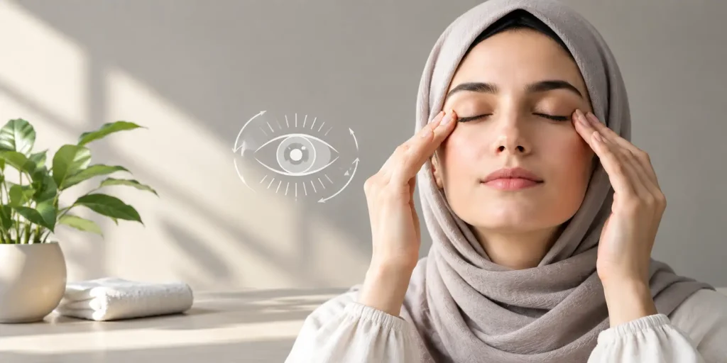تقویت چشم با ماساژ