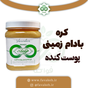 کره بادام زمینی پوست کنده نیم کیلو