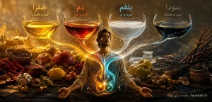 تبدیل غذا به اخلاط و مزاج