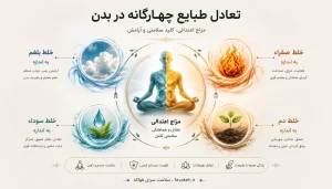 تعادل طبایع مزاج شناسی